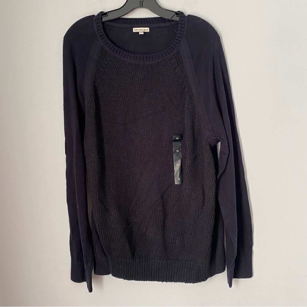 Calvin Klein Jeans Men’s Crew Neck Navy Sweater XL